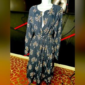 Loft plus size floral print dress sz18
